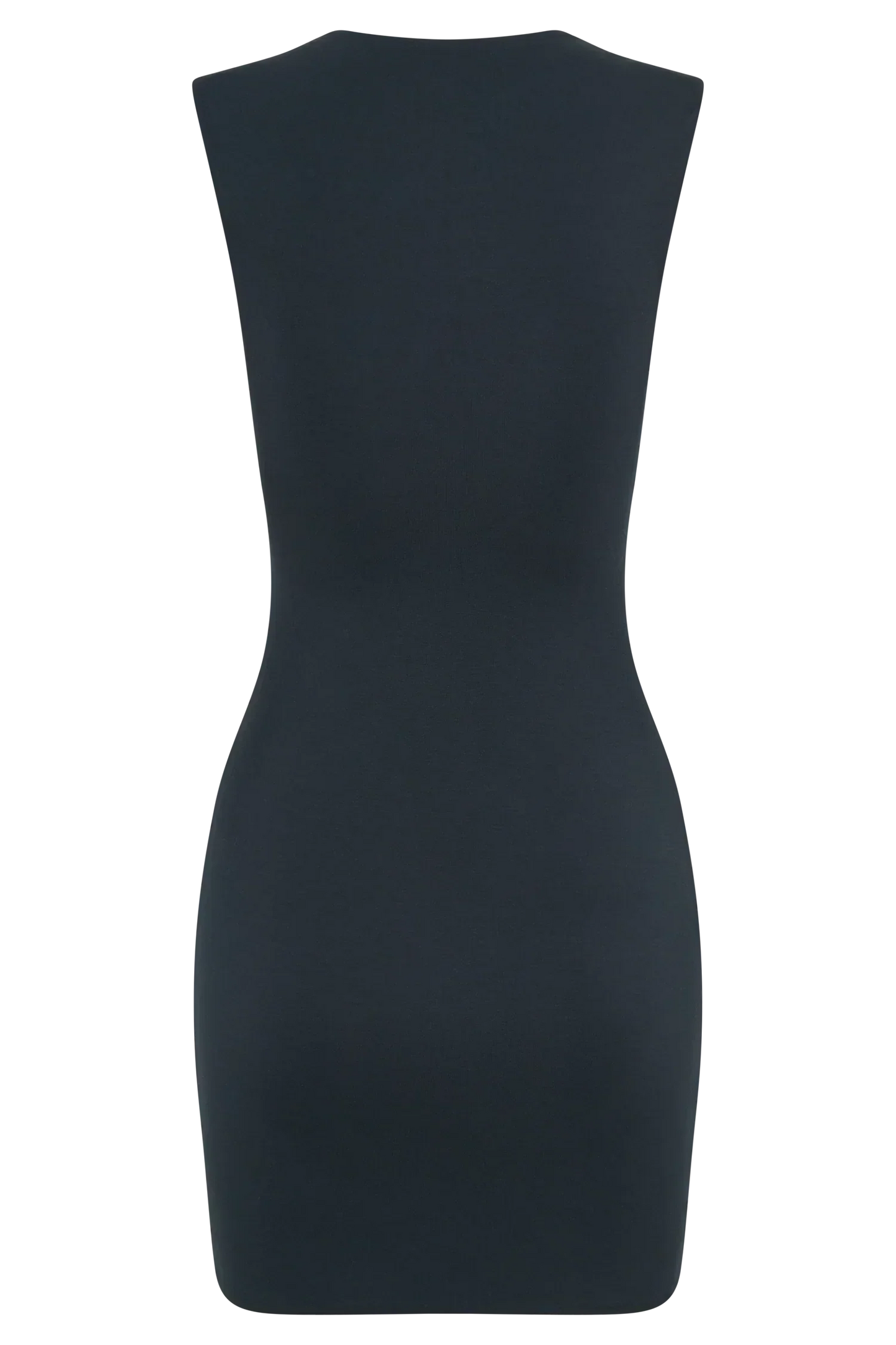 Tatianna Lace Trim Modal Mini Dress - Black