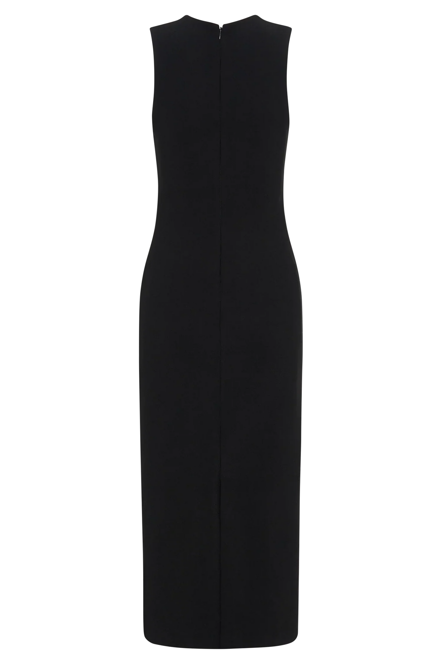 Frida Crepe Midi Dress - Black